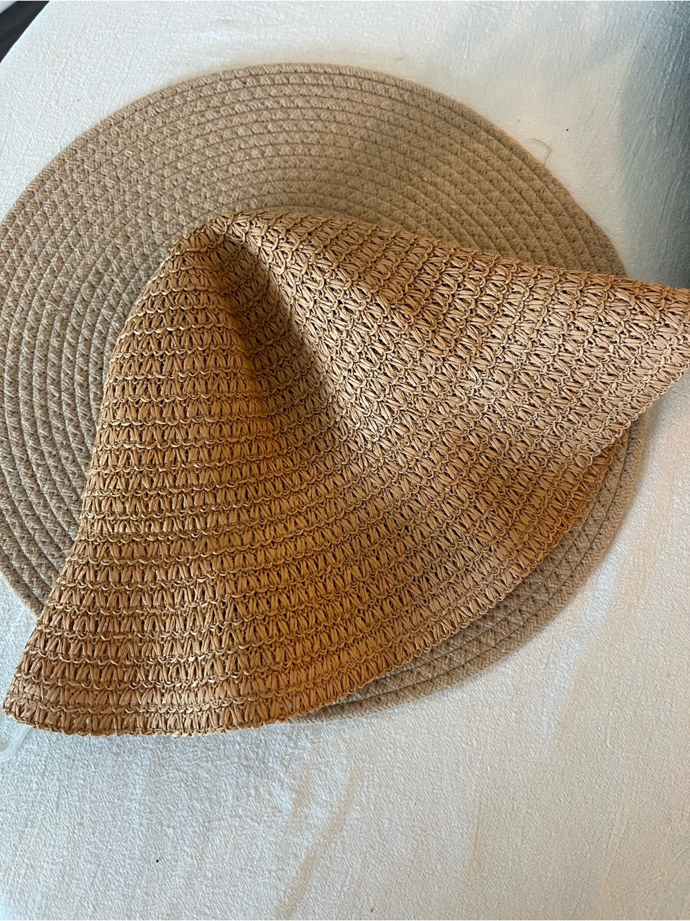 Raffia Straw Sun Hat - Brown
